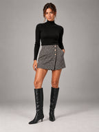 Women's Pointed-Toe Knee-High Boots – Kitten Heel – view 2