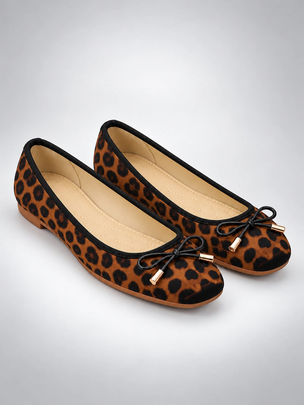 Women's Square-Toe Ballet Flats – Bow Detail – view 4