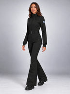 Women's One-Piece Ski Suit – Snowboard Jumpsuit in Black — alternate view
