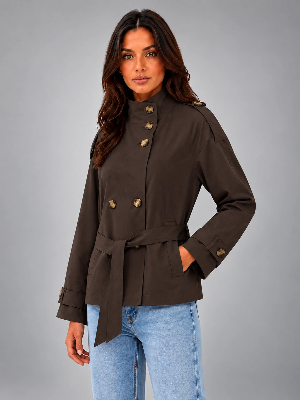 Women's Cape Trench Coat – Relaxed Statement Fit