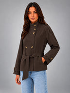 Women's Cape Trench Coat – Relaxed Statement Fit