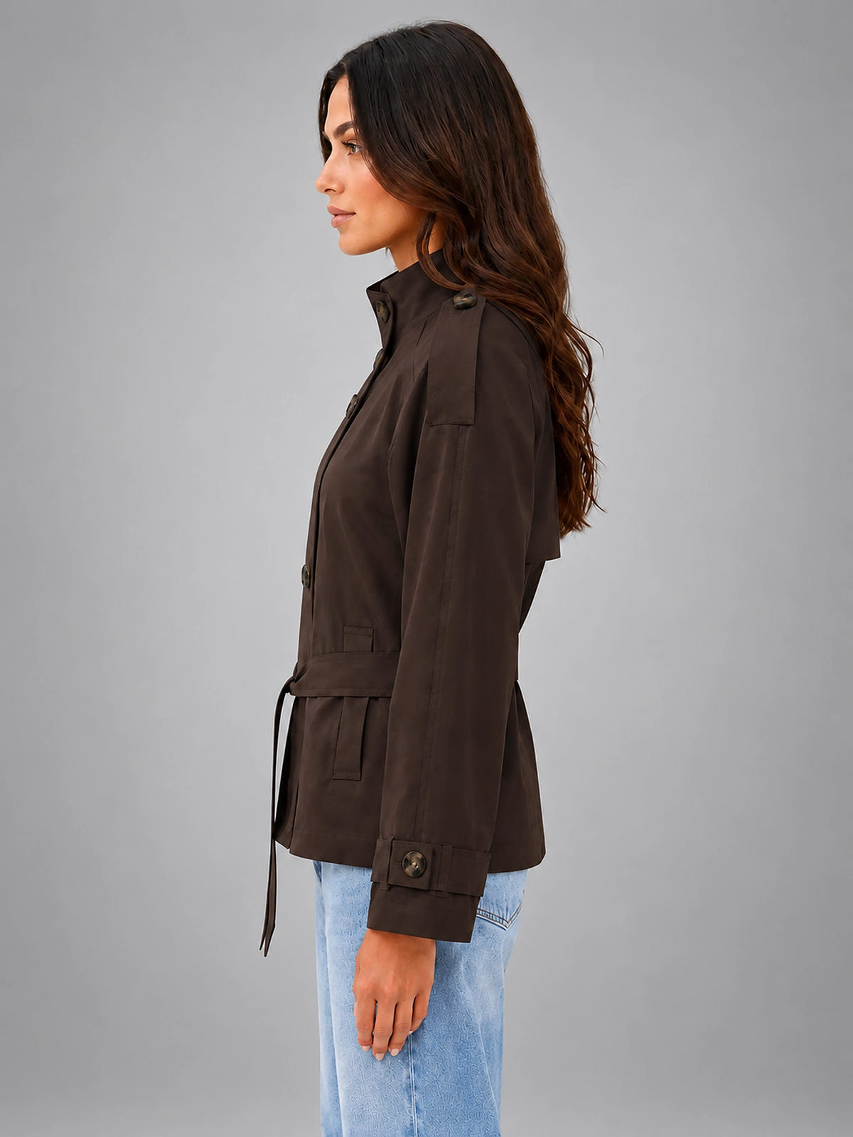 Women's Cape Trench Coat – Relaxed Statement Fit