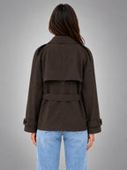 Women's Cape Trench Coat – Relaxed Statement Fit