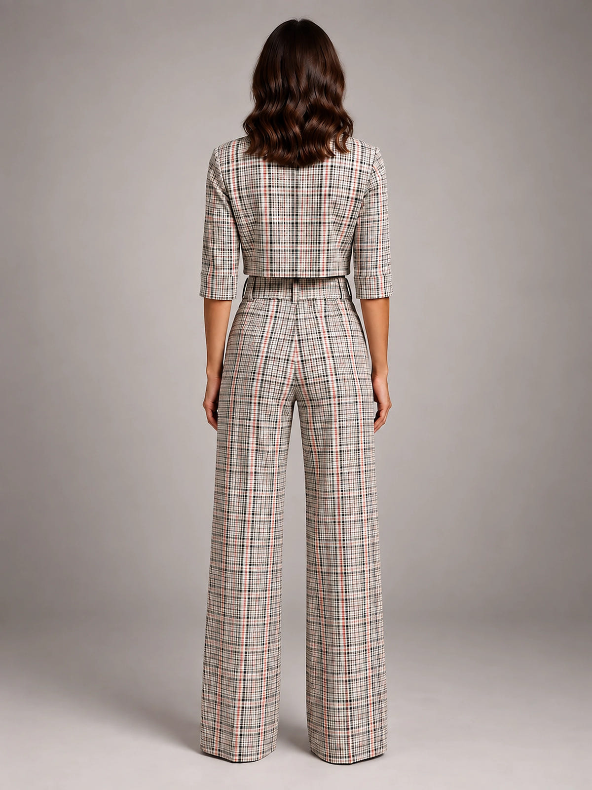 Women's Crop Top Set – Wide Leg Pants