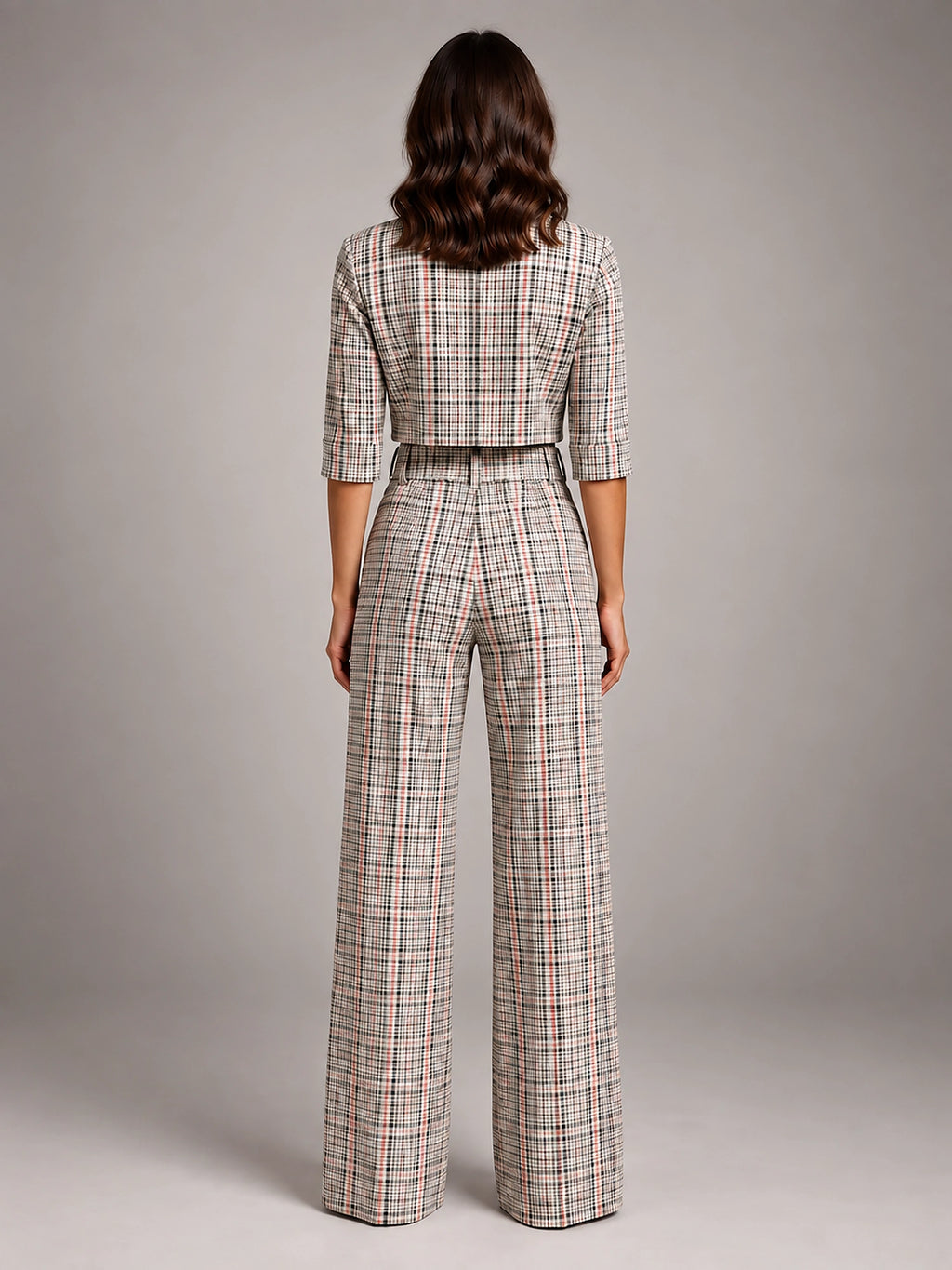 Women's Crop Top Set – Wide Leg Pants