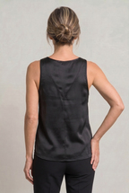 Women's Satin Cami Top – Deep V-Neck, Wide Straps – view 9