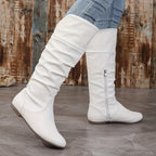 Women's Riding Boots – Knee High, Slouchy, Buckle – view 11