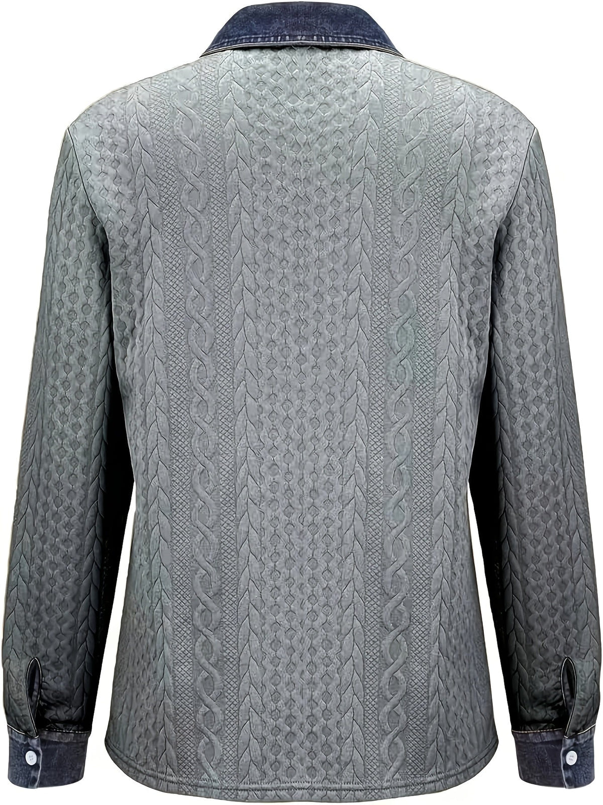 Women's Button-Up Shirt – Textured, Contrast Trim – view 16