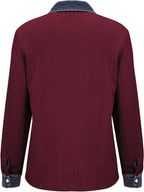 Women's Button-Up Shirt – Textured, Contrast Trim – view 24