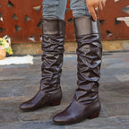 Women's Knee-High Boots – Slouchy, Low Heel – view 9