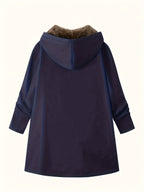 Women's Hooded Winter Coat – Plush Lined, Longline – view 22
