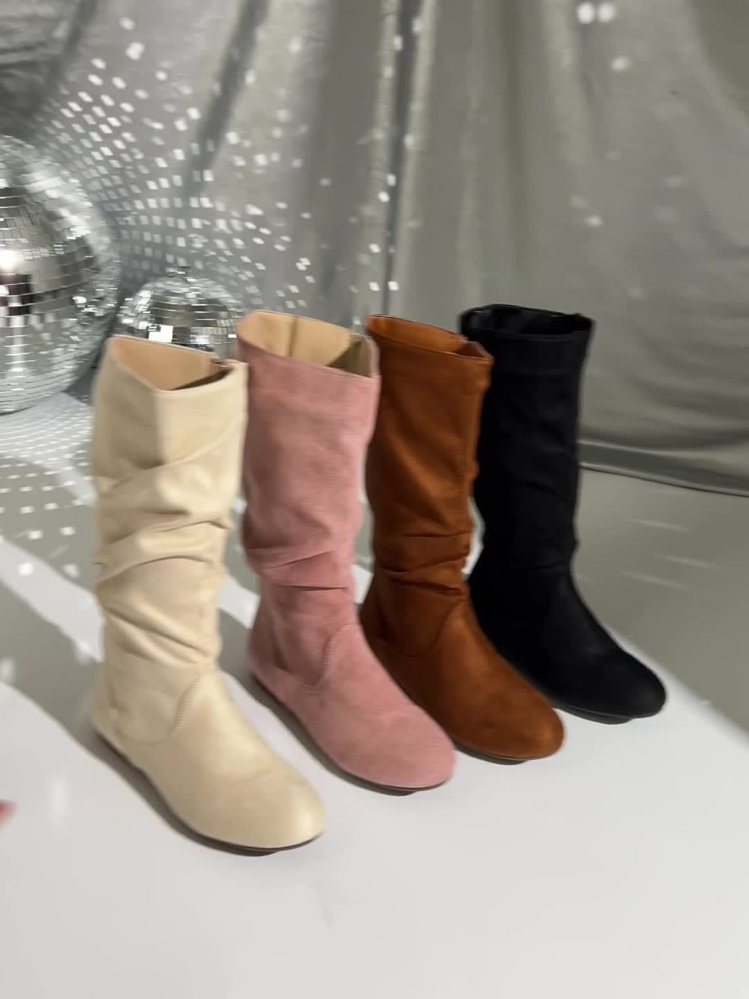 Women's Mid-Calf Boots – Slouchy, Side Zip – view 14