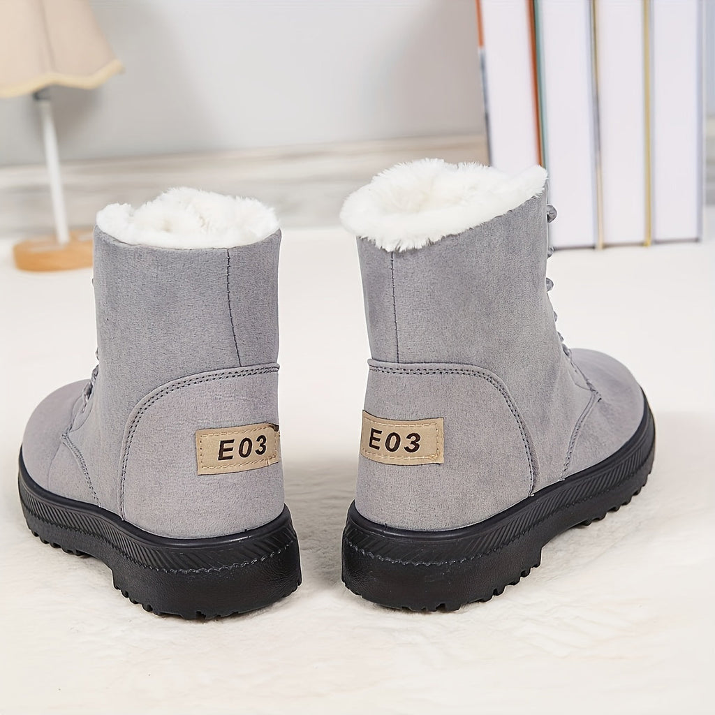 Women's Lace-Up Ankle Boots – Plush Lined – view 9