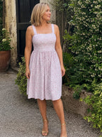 Women's Floral Square-Neck Dress – Wide Straps, alternative view