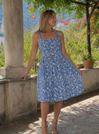 Women's Floral Square-Neck Dress – Wide Straps, alternative view