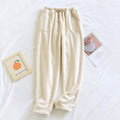 Women's Brushed Plush Pajama Pants – Cream